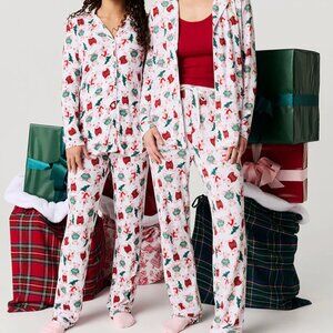 Holiday White Luxe Womens Pajamas Lachlan | Posh Peanut